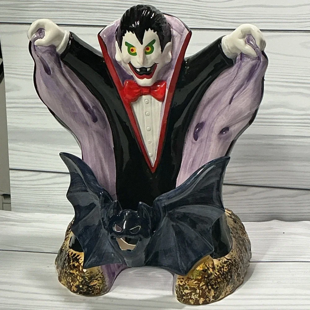 Heartline Halloween Vampire Vintage MCM Candle Decoration Made In Japan